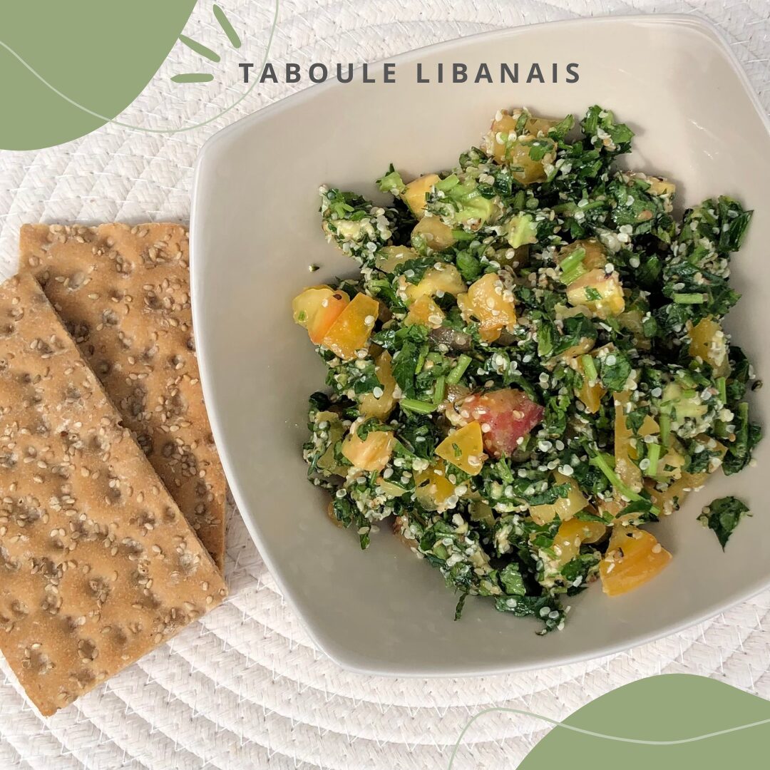 Taboulé libanais Healthy et sans gluten